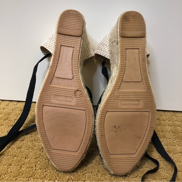 BODEN EXCELLENT CONDITION CASSIE ESPADRILLE WEDGE BLACK SUEDE WOMENS 41 - Picture 9 of 11